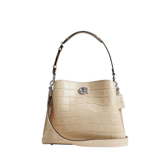 Coach Handbags - Coach 'Willow' Beige Leather Shoulder Bag